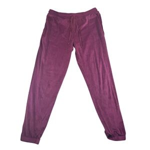 Secret Treasures Plush Lounge Pants Sleepwear Drawstring Pocket Purple  L(12-14)
